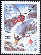 Ski Patrol 1991 - Canadian stamp