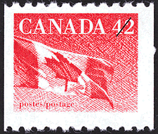 1991 - The Flag - Canadian stamp - Stamps of Canada