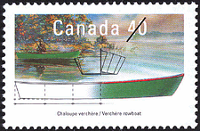 Timbre de 1991 - Chaloupe verchère - Timbre du Canada