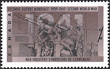 War Industry 1991 - Canadian stamp