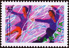 1992 - Figure Skating - Canadian stamp - Stamps of Canada
