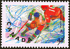 1992 - Hockey - Canadian stamp - Stamps of Canada