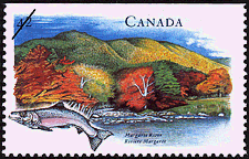 Timbre de 1992 - Rivière Margaree - Timbre du Canada