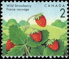 1992 - Wild Strawberry - Canadian stamp - Stamps of Canada